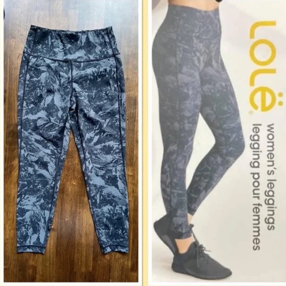 Lole Grey Black Pattern Leggings - Picture 11 of 11